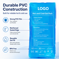 Compresse froide réutilisable en gel PVC souple pour soulager les blessures sportives, réduire les gonflements et contrôler l'inflammation