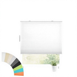 Persiana plisada tipo panal opaca con clip, sin necesidad de taladrar - Product Image 1