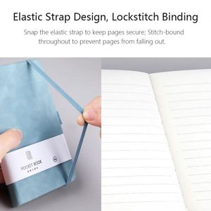 High Quality Office Diary Notebook With Elastic Band Custom Logo PU Leather Hard Cover A5 <b>Note</b> <b>Book</b> for Business Gift Wholesale - Product Image 5