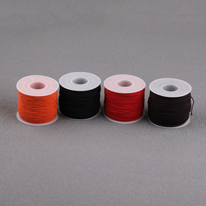 Cordon élastique perlé torsadé 1mm 50m, accessoires de bijouterie pour bracelet, vêtements, cordon de serrage - Product Image 2