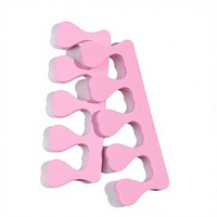 Kit professionnel de manucure et pédicure avec éponge en forme de cœur, séparateur doux pour doigts et orteils et correcteur d'hallux valgus pour salons