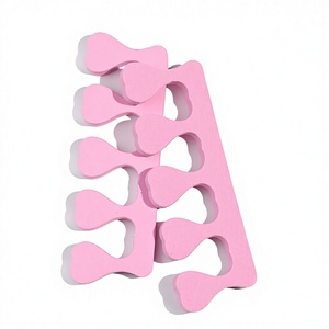 Kit professionnel de manucure et pédicure avec éponge en forme de cœur, séparateur doux pour doigts et orteils et correcteur d'hallux valgus pour salons - Product Image 1