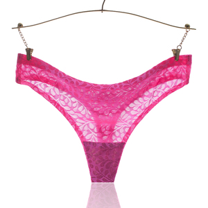 Lace Cotton T-Back <strong>Panties</strong> Breathable Seamless Floral Sexy Thong Lady <strong>Open</strong> Thong <strong>Panty</strong> - Product Image 4