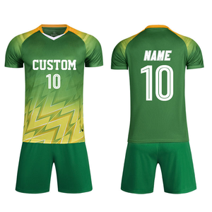 Maillot de football à manches courtes, ensemble uniforme de football, vente chaude, 26, personnalisable, équipe, club, tenue d'entraînement, tissu polyester, col en V - Product Image 5