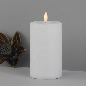 Décoration d'intérieur, bougies artificielles <span class=keywords><strong>LED</strong></span> sans flamme, forme personnalisée, effet vacillant, alimentées par piles, cire <span class=keywords><strong>blanche</strong></span>, pour <span class=keywords><strong>mariage</strong></span> - Product Image 4