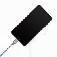 Câble de transfert de données en nylon 60W tressé PD charge rapide de type C mâle à type C mâle rallonge tressée pour iPhone 15 Pro Max