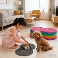 Tapis à litière pour chat en PVC solide moderne avec motif animal pour toutes les saisons