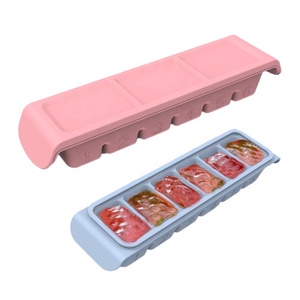 Cubes parfaits de récipient de stockage d'aliments de plateau de congélateur de silicone pour les purées faites <span class=keywords><strong>maison</strong></span> de fruit de légume de nourriture de bébé et de lait maternel - Product Image 5