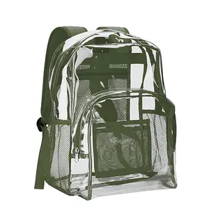 Wholesale Clear Back Pack Transparent Book Bag With Customized Logo