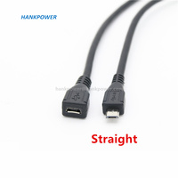 Kabel Ekstensi Micro USB 5Pin Male to Female 90 Derajat Atas&Bawah& Kiri& Kanan Sudut Kabel Ekstensi Micro USB