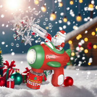 Père Noël automatique pistolet à bulles savon liquide noël Machine à bulles jouets à bulles pour cadeau de vacances
