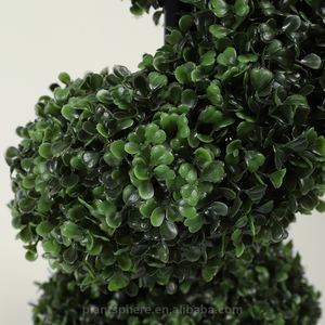 Plante verte décorative pour l'intérieur et l'extérieur 98cm 36.8in Porch Garden Spiral Topiary Trees Artificial Buis - Product Image 2