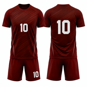 ชุดยูนิฟอร์มฟุตบอลขายส่ง เสื้อและกางเกงขาสั้นแบบกำหนดเอง ระบายเหงื่อได้ดี น้ำหนักเบา ผู้ผลิตชุดกีฬาสำหรับทีม - Product Image 5