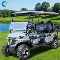 Voiturette de golf électrique Robetaa Club 6 places personnalisée et confortable, batterie lithium 72V, à vendre, fabricant chinois