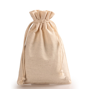 Bolsa de Tela Ecológica Personalizada de Muselina de Algodón, Bolsa Protectora con Cordón, Logotipo Personalizado - Product Image 3