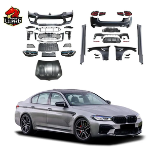 Kit carrosserie <span class=keywords><strong>Legai</strong></span> série 5 G30 m5 pour bmw g30 mise à niveau G30 G38 LCI M5 style pare-chocs avant pare-chocs arrière de voiture capot phare feu arrière - Product Image 1