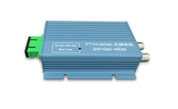 Receptor Óptico CATV FTTH de Alto Nivel, Precio de Fábrica en China, Receptor de TV Satelital con 2 Salidas AGC, Receptor de Nodo Mini WDM de Fibra Óptica