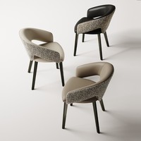 Chaise de salle à manger moderne en cuir PU, dossier ergonomique avec structure en acier inoxydable, design stable pour la maison, l'hôtel, le bar, le salon de beauté