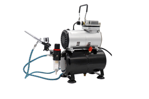 Ensemble de compresseur d'air avec aérographe manuel pour la peinture de modèles, la décoration de gâteaux, la peinture d'ongles, kit d'aérographe avec trois aérographes - Product Image 2