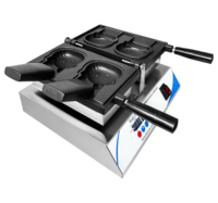 Tianze Factory Commercial Cat Shape Allemagne Mini gaufrier en acier inoxydable et Taiyaki Machine Nouvelle condition Conception rotative