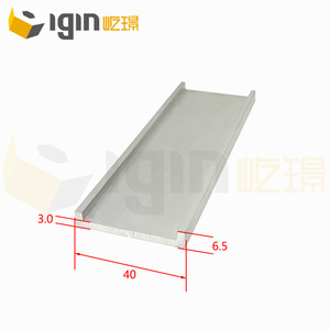 Plaque de pression en alliage d'aluminium Igin pour mur-rideau 40 mm 6,5x3,0 mm pour la construction et la décoration - Product Image 1