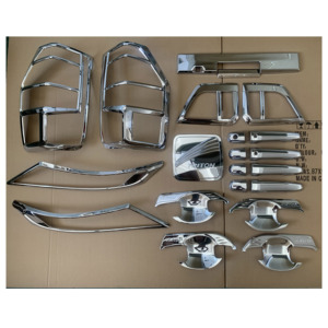 Accesorios Negros para Mitsubishi Triton L200 2021 <span class=keywords><strong>2022</strong></span>, Adhesivos Decorativos para el Interior del Vehículo, Cubierta para Faros Antiniebla - Product Image 1