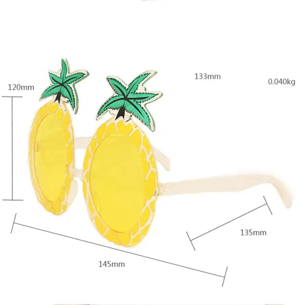 Ananas Obst kuchen Paar Gläser Dekoration Spaß Ananas Sonnenbrille Tanz party Bankett Karneval