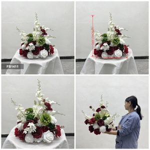 Hot Selling red <b>Flower</b> Ball Artificial table <b>Flowers</b> Wedding Centerpieces for party Decorations - Product Image 3