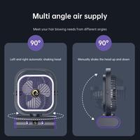 Ventilateur de refroidissement portable de luxe rechargeable avec moteur DC pour usage domestique