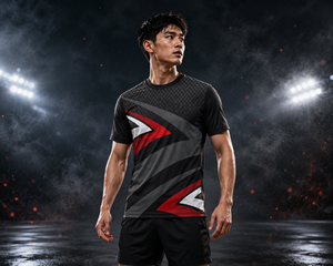 Custom 100% Polyester Quick Dry Anti-UV Breathable Short Sleeve <strong>Gaming</strong> T Shirt Team Players Racing T-shirt Sublimation <strong>Tshirts</strong> - Product Image 1