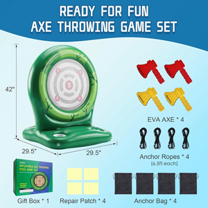 เกมปาขวานเป่าลมพร้อมขวานเหนียวสำหรับสระว่ายน้ำและสนามหลังบ้าน - Product Image 5