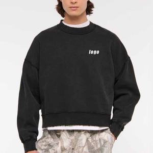 Sweat-shirt à capuche en molleton français personnalisé avec logo, sweat-shirt à capuche pour homme, sweat-shirt à capuche oversize à épaules tombantes pour homme - Product Image 1