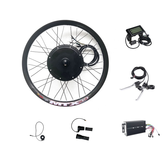 Joyebikes Sun Ringle MTX 39 Rim Waterproof Brushless Hub Motor 48V 60V 72V 5000w E Bike Kit for DIY