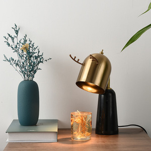 Lampe chauffe-<span class=keywords><strong>cire</strong></span> et chauffe-bougie à base en marbre pour chambre à coucher et table de chevet - Product Image 1