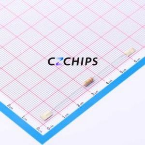 CR1/4W-330K ตัวต้านทานผ่านรู ST52 5% ส่วนประกอบผ่านรู (THT), ฟิล์มคาร์บอน D2.7xL6.2mm 330Kohm 5% 250V - Product Image 1