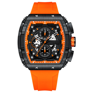 Reloj de Cuarzo Luminoso para Hombre, Estilo Deportivo para Exteriores, Diseño Juvenil Informal, Correa de Cuero - Product Image 6
