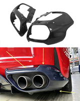 Diffuseur arrière en fibre de carbone sèche style OEM avec ailerons latéraux pour Ferrari 812 – Pièces aérodynamiques de carrosserie de rechange