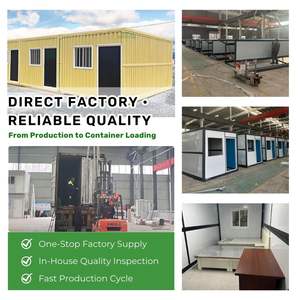 Maison conteneur pliable, construction rapide, bureau temporaire, hébergement, imperméable, ignifuge, bâtiment modulaire préfabriqué, télétravail - Product Image 3