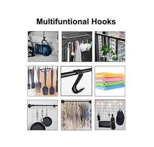 Ganchos de alambre de Metal de alta resistencia, 8 Uds., ganchos colgantes para sartenes, macetas, plantas, toallas, cocina, garaje, almacenamiento, versátil para bolsas de joyería - Product Image 6