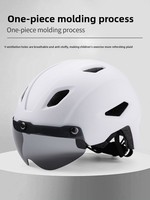 Nouveau casque pour enfants avec lunettes magnétiques détachables, casque de vélo, procédé de moulage intégré, adapté aux adolescents