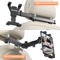 Support de téléphone réglable pour appuie-tête de voiture, support universel pour téléphone portable, support rotatif pour tablette sur tableau de bord