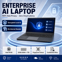 Ordinateur portable AI hors ligne de 15,6 pouces, double système Linux et Windows