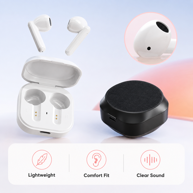 Bluetooth Earphones 2026 New AI Translation Bluetooth 5.4 Earphones Semi in Ear Sports Listening, Music Calling