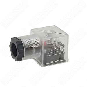 DIN 43650 18mm 2P + E 3P + E IP65 MPM透明ソレノイドバルブコネクタLED AC/DC付き - Product Image 3