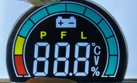 Écran d'affichage du tableau de bord pour moto électrique, scooter et véhicule autoportant YS avec direction de visualisation à 6 heures