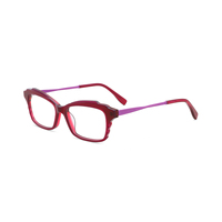Montures de lunettes en acétate tendance, unisexes, rectangulaires, rétro, montures optiques classiques, lunettes de couleur classique, vente en gros
