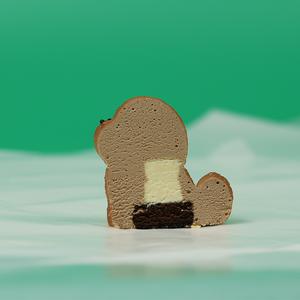 Gâteau mousse glacé blanc et brun en forme de <span class=keywords><strong>beagle</strong></span>, en boîte, nouvelle collection 2026, vente chaude - Product Image 6