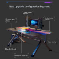 Le bureau de jeu d'ordinateur Mesa Gamer réglable professionnel a mené la table de jeu