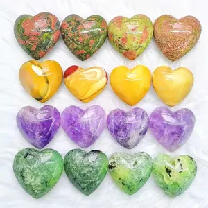 30 3d Heart Gems Assortment I Semi Precious Gemstones Wholesale I Canada