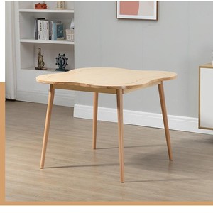 Heng Sheng Holdings Butterfly Shape Solid Wood Dining <b>Table</b> For Elderly Stable Design - Product Image 4